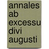 Annales ab excessu divi augusti by Tacitus
