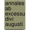 Annales ab excessu divi augusti door Tacitus