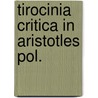 Tirocinia critica in aristotles pol. door Polenaar