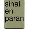 Sinai en paran by Palache