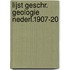 Lijst geschr. geologie nederl.1907-20