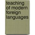 Teaching of modern foreign languages