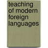 Teaching of modern foreign languages door Kreusler