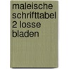 Maleische schrifttabel 2 losse bladen by Kruyt