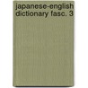 Japanese-english dictionary fasc. 3 door David Hoffmann