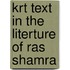 Krt text in the literture of ras shamra