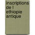 Inscriptions de l ethiopie antique