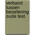 Verband tussen beoefening oude test.