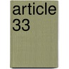 Article 33 door Staelens, Valentina