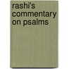 Rashi's Commentary on Psalms door Rashi