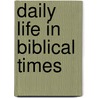 Daily Life in Biblical Times by Borowski, Oded
