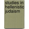 Studies in Hellenistic judaism door L.H. Feldman