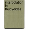 Interpolation in Thucydides by K. Maurer