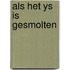Als het ys is gesmolten