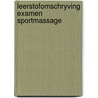 Leerstofomschryving examen sportmassage by Unknown