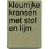 Kleurrijke kransen met stof en lijm