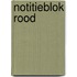 Notitieblok rood