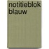 Notitieblok blauw
