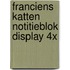 Franciens katten notitieblok display 4x