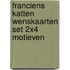 Franciens katten wenskaarten set 2x4 motieven