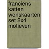Franciens katten wenskaarten set 2x4 motieven door F. van Westering