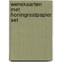 Wenskaarten met honingraatpapier set
