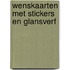 Wenskaarten met stickers en glansverf