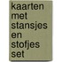 Kaarten met stansjes en stofjes set