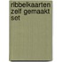 Ribbelkaarten zelf gemaakt set