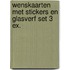 Wenskaarten met stickers en glasverf set 3 ex.