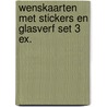Wenskaarten met stickers en glasverf set 3 ex. by J. Bonthuis