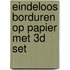 Eindeloos borduren op papier met 3d set