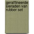 Geraffineerde sieraden van rubber set