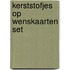 Kerststofjes op wenskaarten set