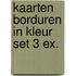 Kaarten borduren in kleur set 3 ex.