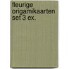 Fleurige origamikaarten set 3 ex. by A. van Vugt