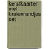 Kerstkaarten met kralenrandjes set