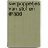 Sierpoppetjes van stof en draad