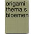 Origami thema s bloemen