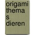 Origami thema s dieren