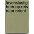 Levenslustig heer op reis naar orient