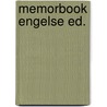 Memorbook engelse ed. by Gans