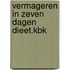 Vermageren in zeven dagen dieet.kbk