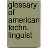 Glossary of american techn. linguist door Hamp