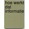 Hoe werkt dat informatie door Onbekend