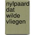 Nylpaard dat wilde vliegen