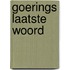 Goerings laatste woord