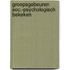 Groepsgebeuren soc.-psychologisch bekeken