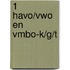 1 Havo/vwo en vmbo-K/G/T