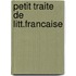 Petit traite de litt.francaise